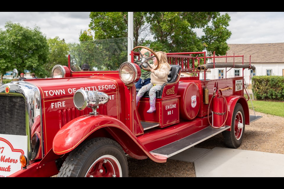 The vintage firetruck was available for the kids to try out at the Annual Family Fun Day in Battleford, presented by the Town of Battleford and the Fred Light Museum. There was something for everyone in the family. 