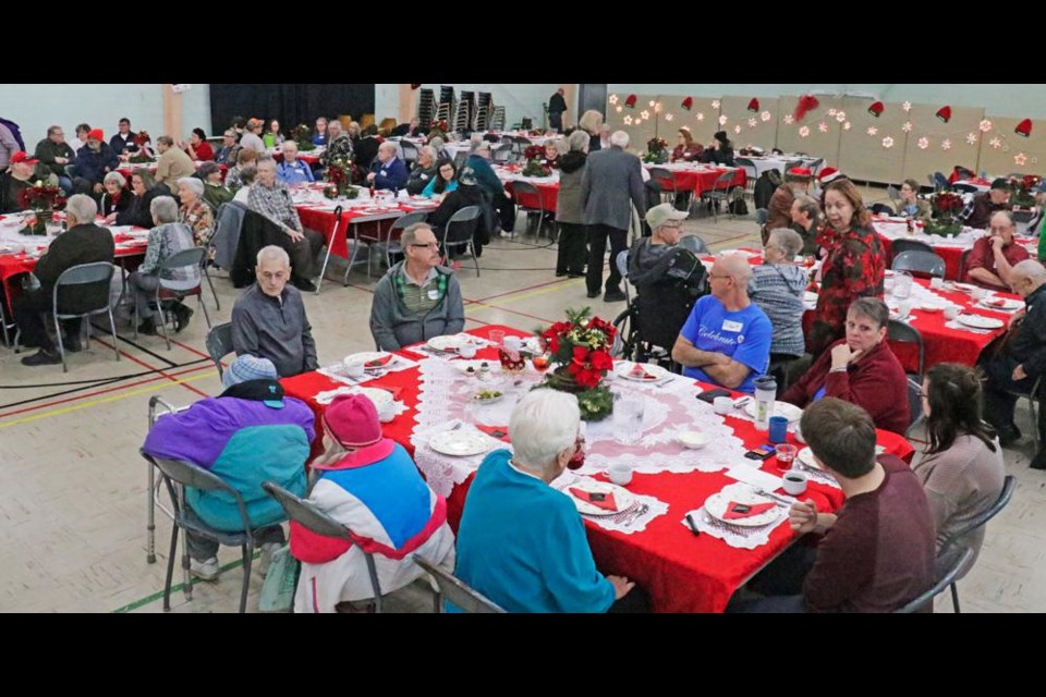 The JAMS Christmas Day dinner, shown here in 2018, is cancelled for 2021.