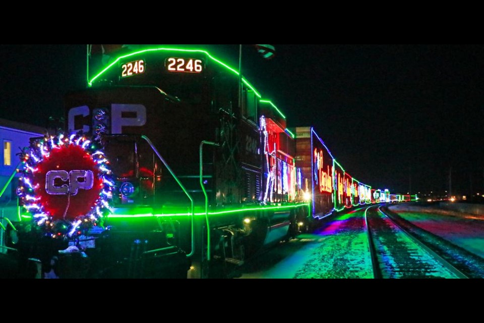 This was the CP Holiday Train on its last stop in Weyburn in 2019; the train will not be running for a second year, but will offer a virtual concert