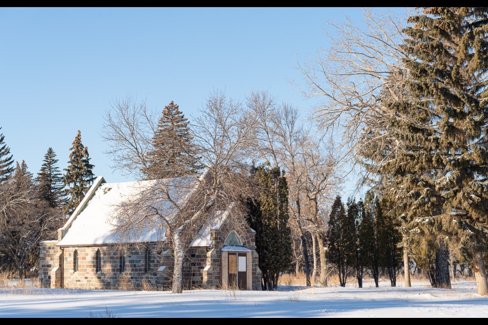 The Sask. Hospital Chapel stands all alone where once the centurion hospital used to flank it. 