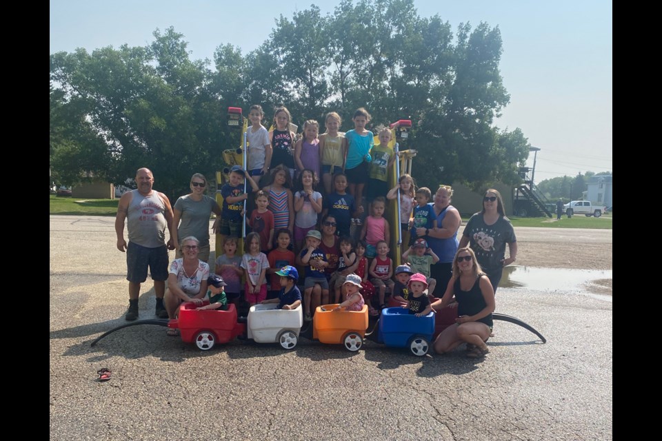Trip to Arcola Fire Hall for Arcola Day Care on August 4