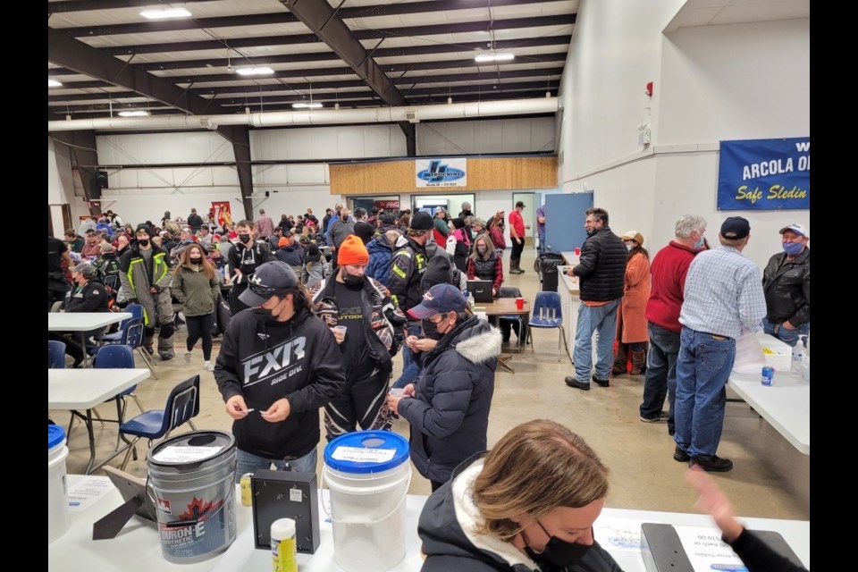 The Arcola Optimist Club held its annual snowmobile rally on Saturday.