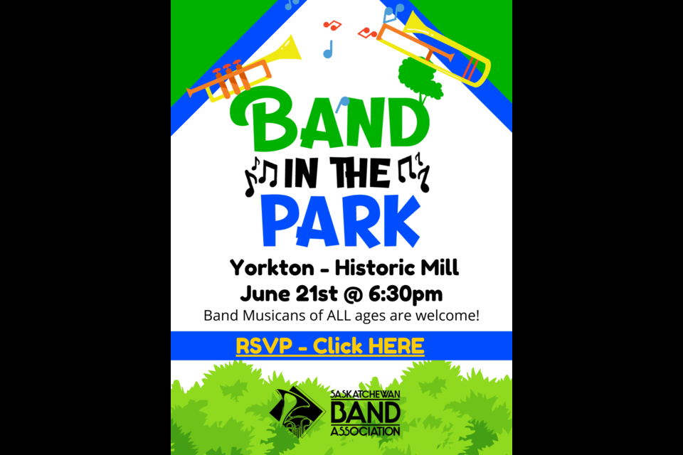 'Band in the Park' is a drop-in version open rehearsal featuring several guest directors conducting easy listening pop tunes.