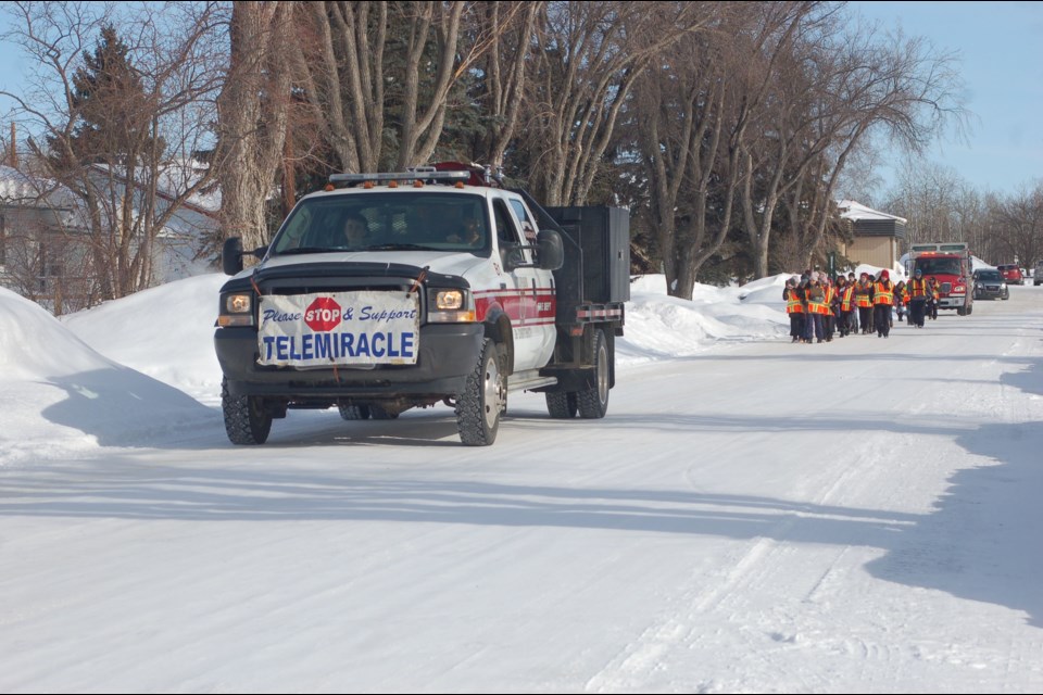 (File photo from 2022) The Preeceville Hospital bed push is an annual event that helps raise funds for Telemiracle.
