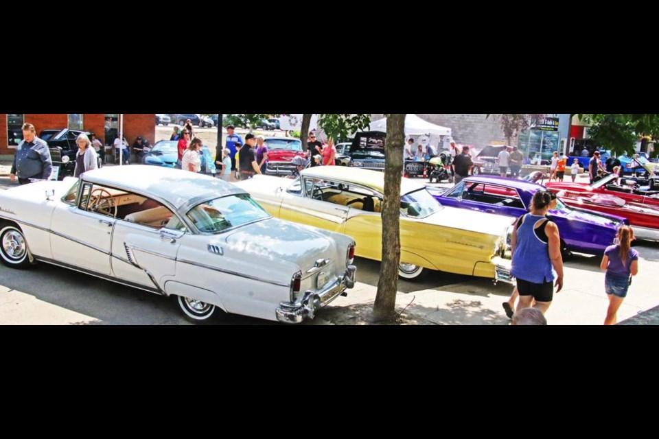 Classic cars of every vintage and make lined the streets in downtown Weyburn on Saturday for the Weyburn Car Show.