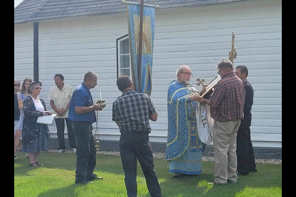 Worshippers gathered on Aug. 27 for the Mamornytsya (Mamornitz) annual feast day. 