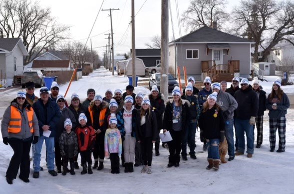 The Coldest Night of the Year main walk for Choose Life Ministry attracted 28 participants in Carnduff.
