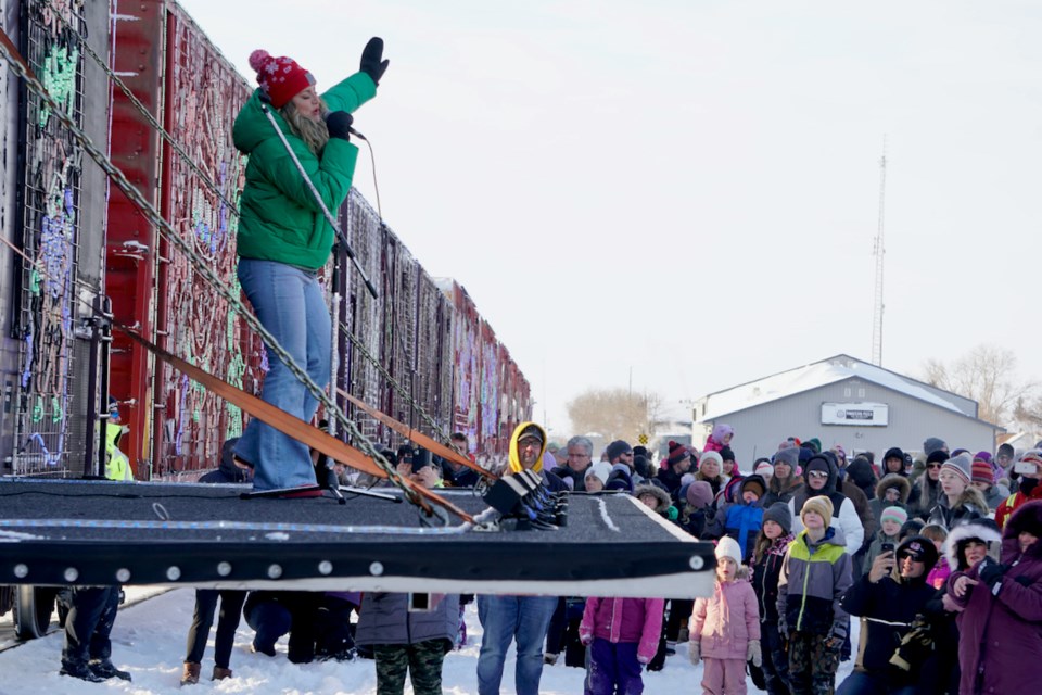 Canadian Pacific Holiday Train rolled into Estevan Sunday afternoon. 