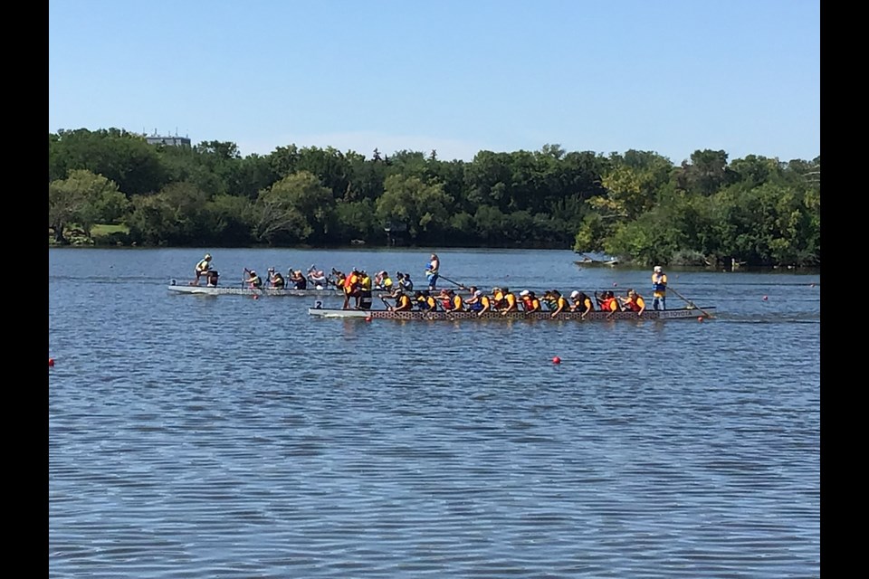Here is action from Saturday from the Regina Dragon Boat Festival.