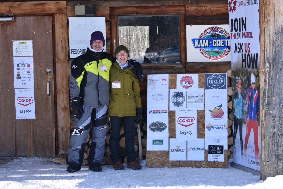 Alvin (left) and Matheo Pulga (right) were enjoying a hot chocolate before they went off for their ski.