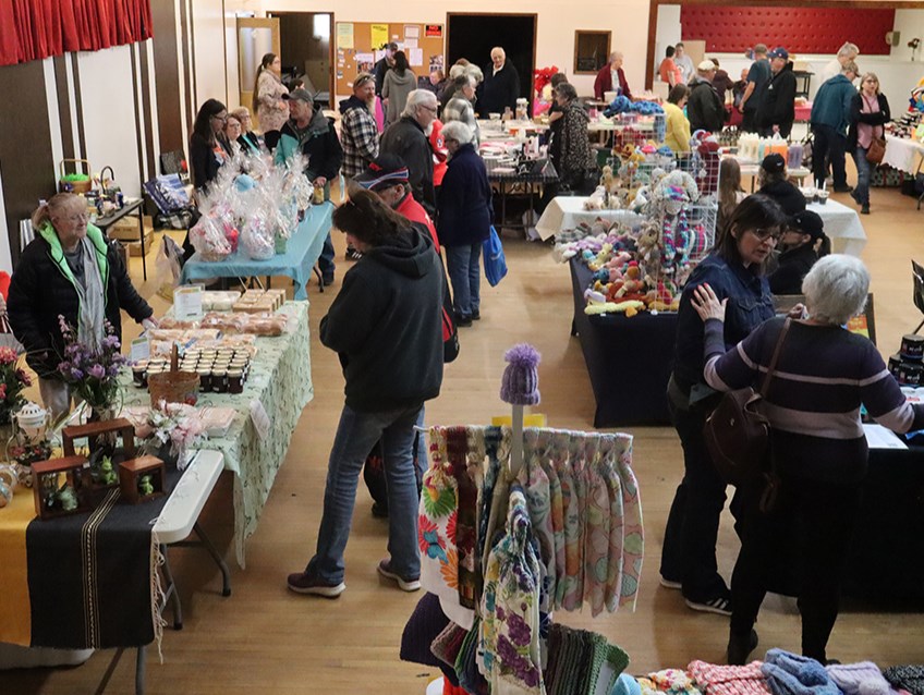 Canora’s Rainbow Hall was a beehive of activity on April 12 as vendors from all over the region displayed items for all kinds of shopping needs prior to the arrival of Easter.