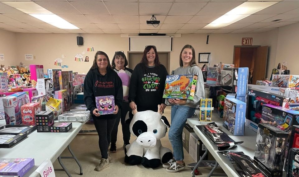 Marsha Poole, Debbie Wade, Cindy Brenner and Jolie Bayda with the Estevan Community Hamper Association and Angel Tree program worked hard to help local families have festive holidays. 