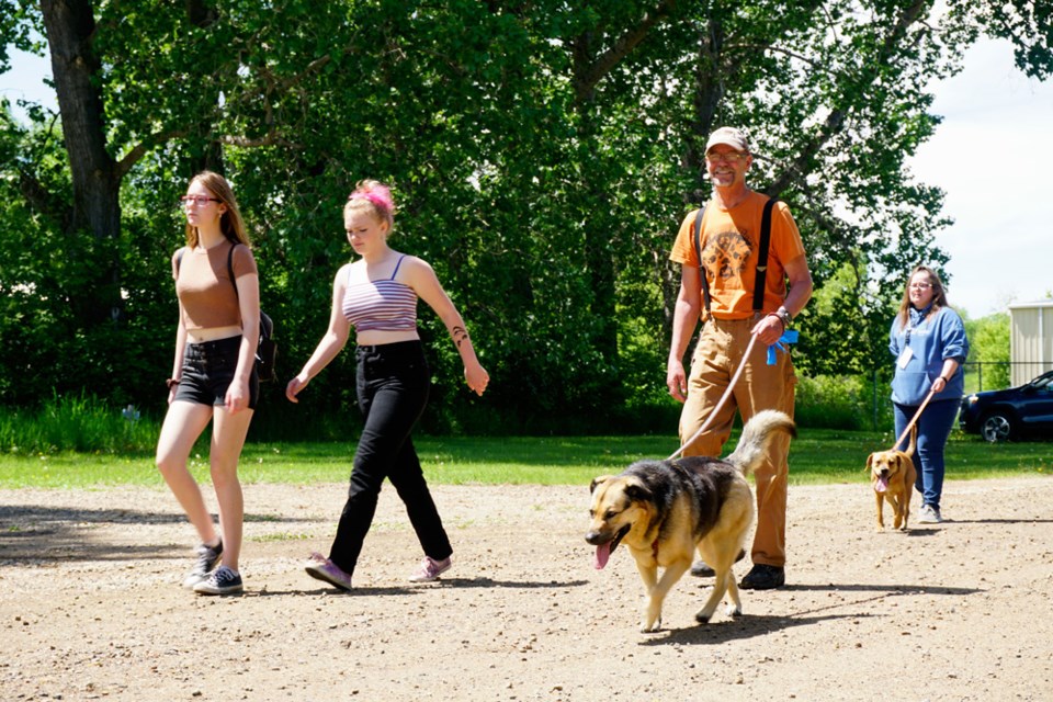 Many people and their dogs partook in Dr. Neil Howard Memorial Dog Jog, raising money for the shelter. 