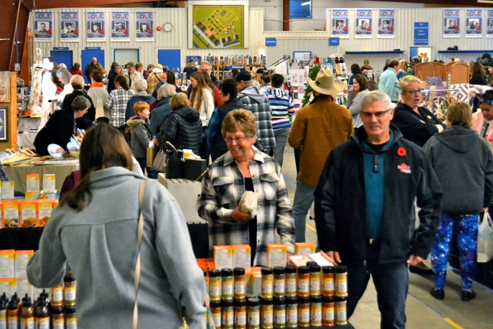 With 70 vendors participating the Estevan Kinettes Marketplace attracted hundreds of people on Saturday.