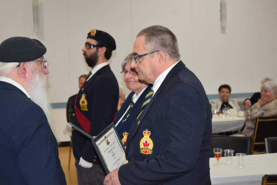The Estevan branch of the Royal Canadian Legion handed out awards at its Vimy Ridge Night on Saturday. 