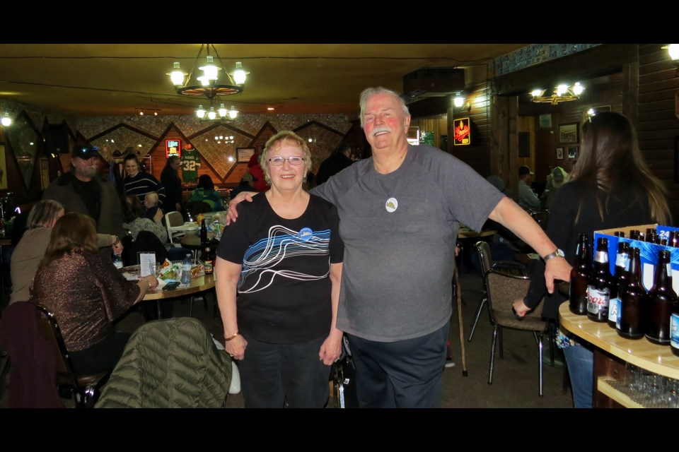 Gail and Lawson Harkness, owners of the Fife Lake Hotel the 2022 Kinsmen Telemiracle Fundraiser.