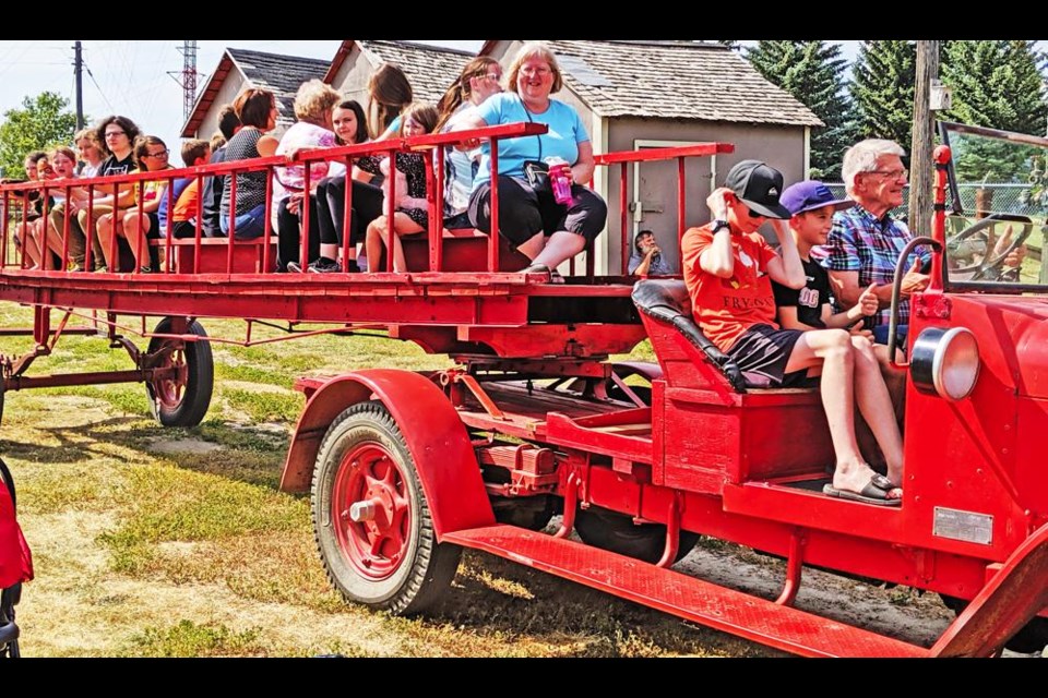 The Heritage Village's historic fire truck will again be providing rides this weekend.