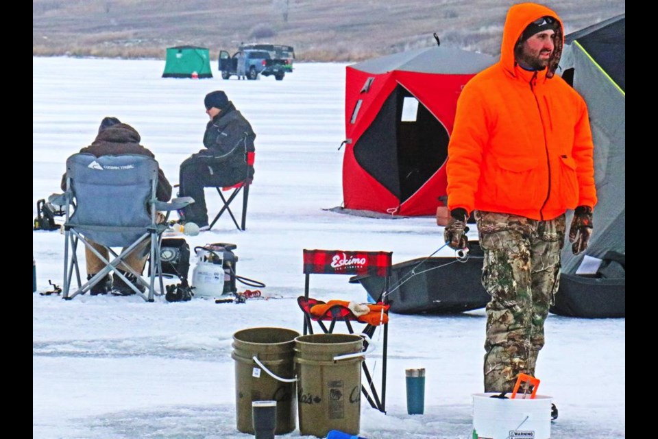 These were some of the 88 registered participants in the fish derby, hosted by the Weyburn Wildlife Federation on Saturday afternoon at Nickle Lake.
