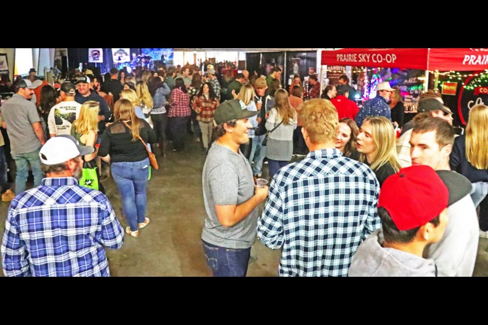 Many Weyburn and area residents socialized while taking in the Flavours of Fall Food and Beverage Expo on Saturday night at Exhibition Hall.