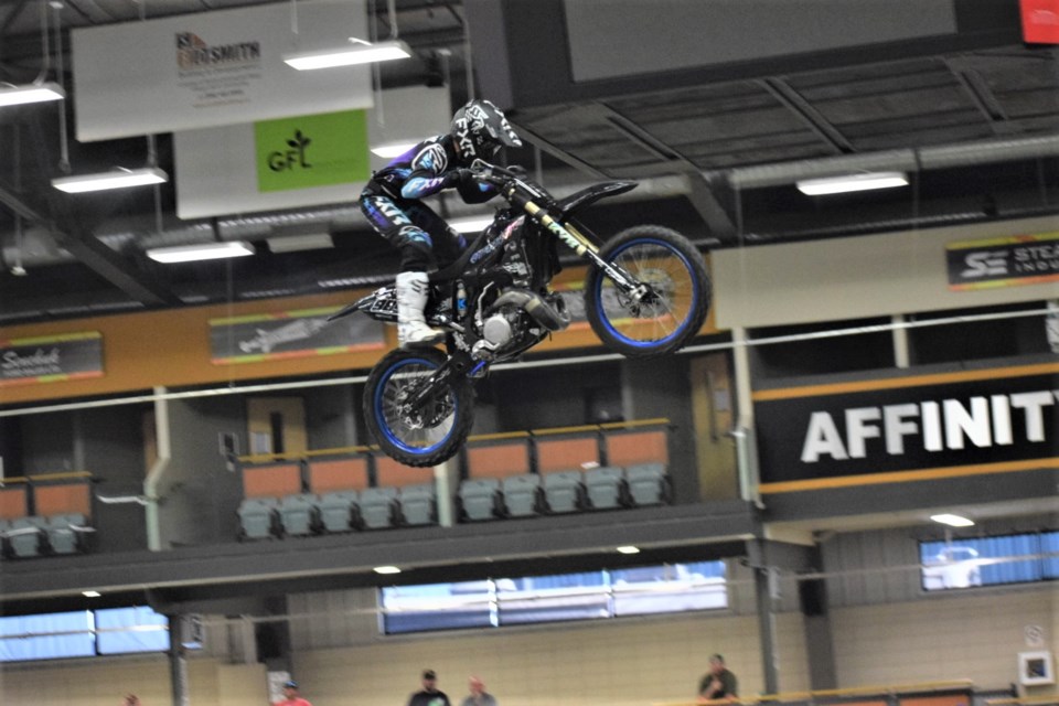 Global FMX showcased their aerial abilities Saturday in Estevan. 