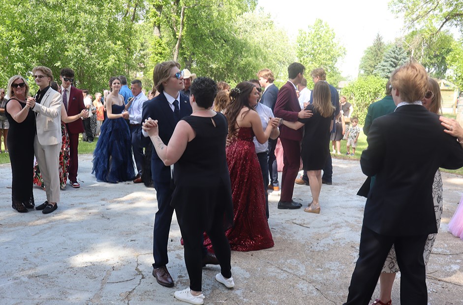 At the conclusion of CCS graduation exercises, the 25 members of the Class of 2025 hit the dance floor. 