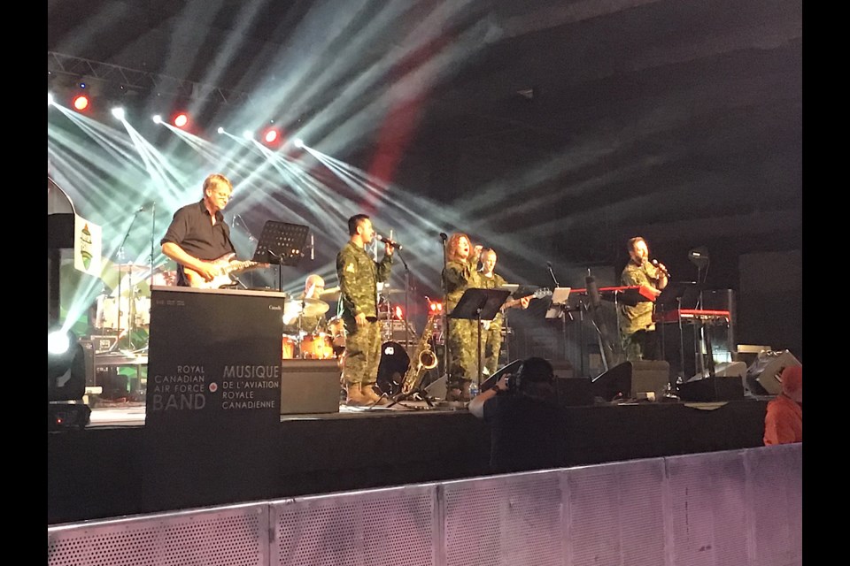 The Royal Canadian Air Force Band helped kick things off at the SiriusXM Festival Party.