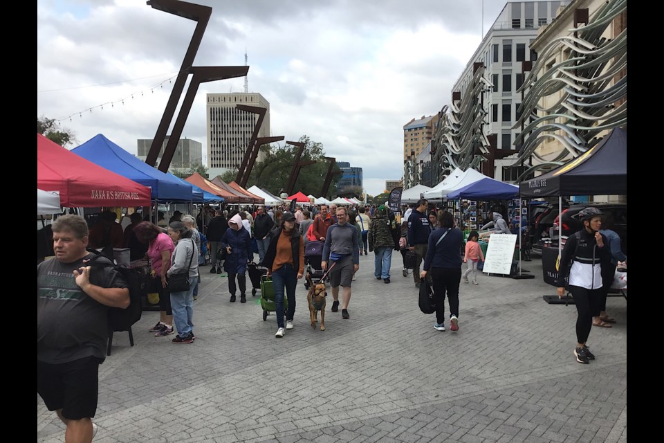 Here are scenes from downtown Regina for I Love Regina Day.