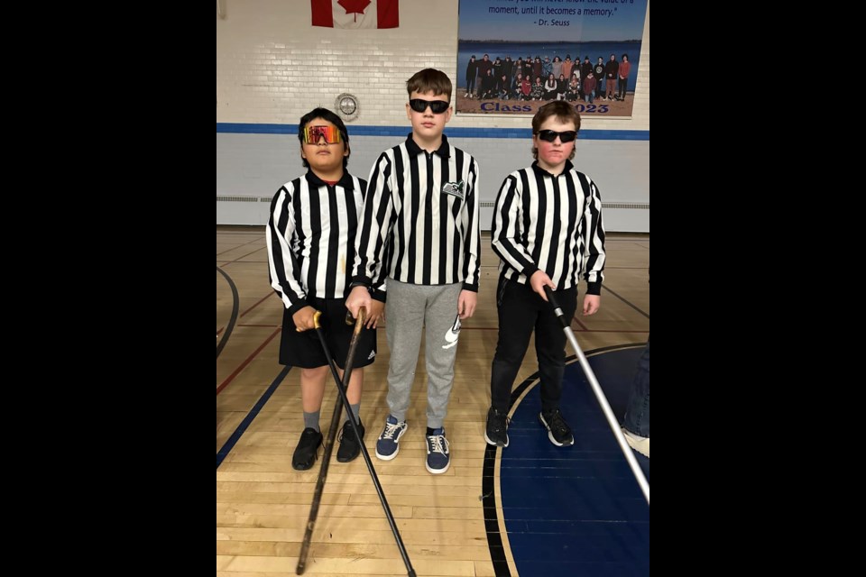 Three blind referees was one of the most interesting costume designs during the contest.