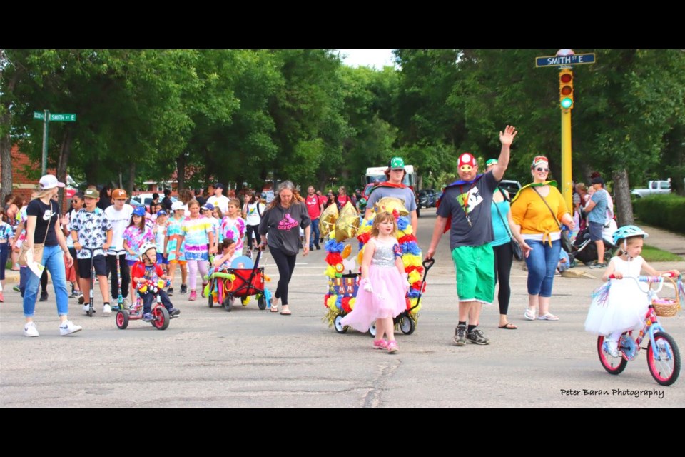 Once the inauguration and certificate ceremony was complete the parade was underway led by the Yorkton Fire Department. 