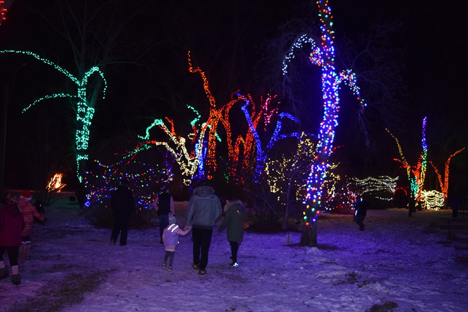 During the Winter Lights Festival and throughout the holiday season, there was a steady flow of visitors taking in the eye-catching colour of Canora’s festive lighting displays at King George Park and outside the Canora town hall.