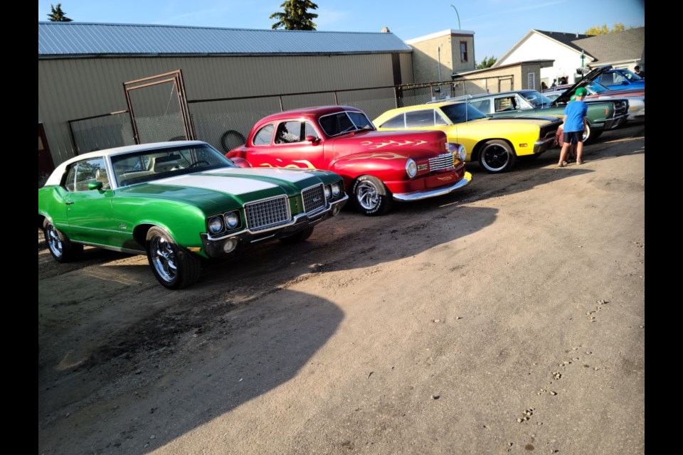 It was a car enthusiast's dream when dozens of vehicles of all makes and models lined up as part of the event held in conjunction with Miles of Mayhem checkstop in Kerrobert Aug. 16.