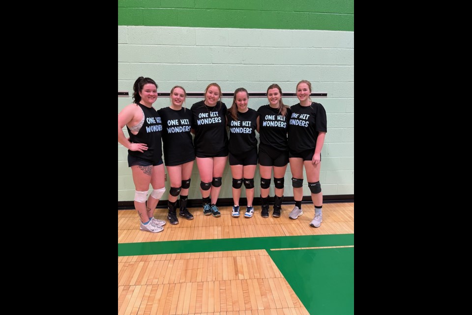 Kerrobert's team, "One Hit Wonders," said volleyball fun was added to their pay it forward efforts for Luseland's Food Bank.