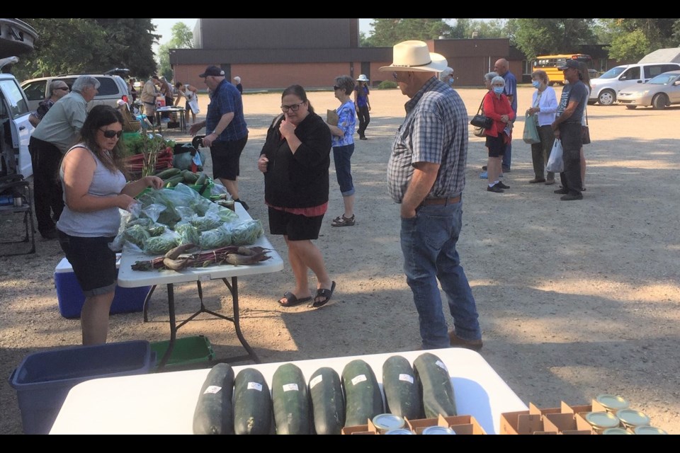 The Gardener's Market in Yorkton is popular with shoppers over the summer.