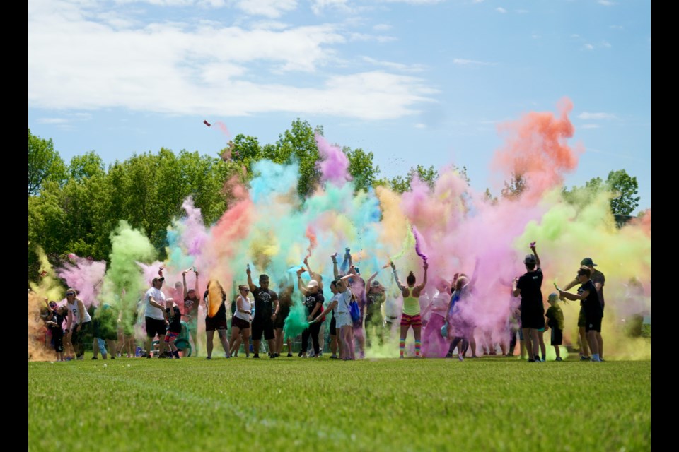 Estevan Police Association held its annual Max Fun Colour Run on Sunday at Woodlawn Regional Park.                         