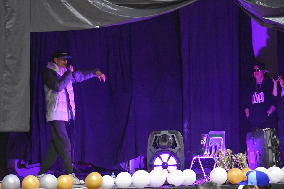 Hip-hop artists at MGBHLM's first uplifting gala on March 15, 2023.