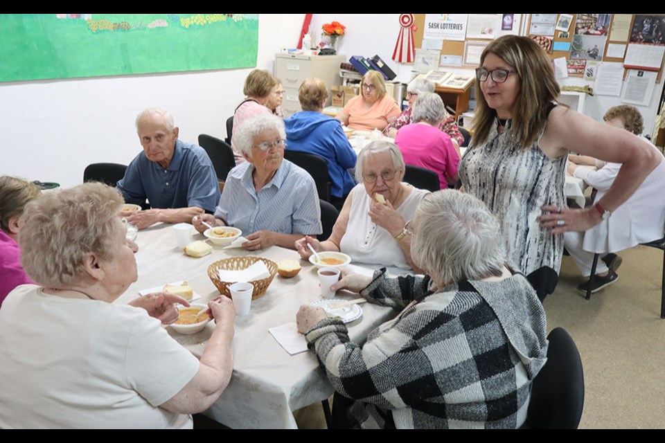 “This is really good,” was overheard repeatedly as visitors enjoyed a tasty lunch of homemade buns, soup, dessert and a beverage at Canora’s Ukrainian Heritage Museum on May 30. 