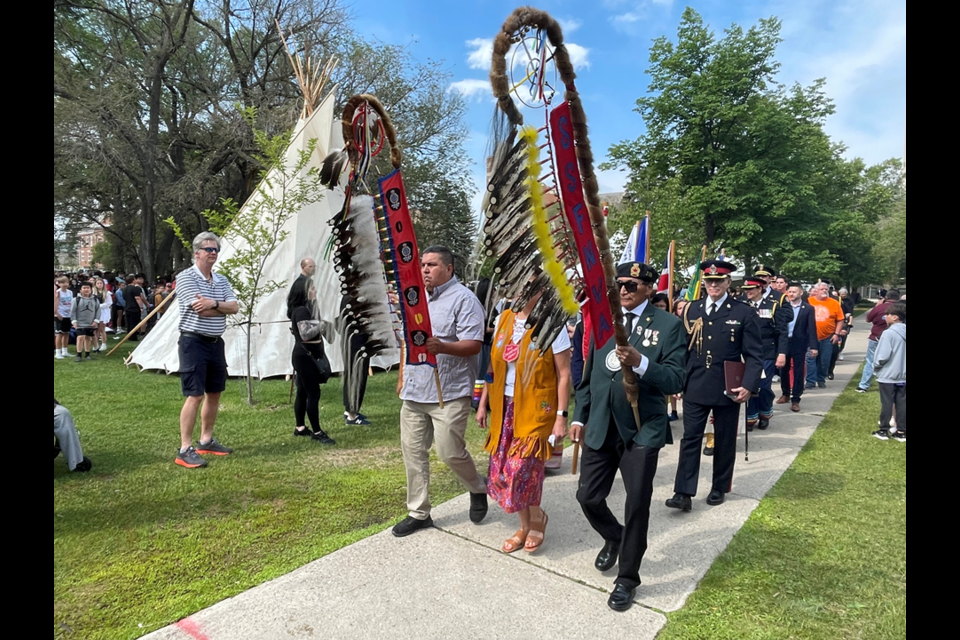 Hundreds of people gathered at Victoria Park on Friday to celebrate National Indigenous Peoples Day.
