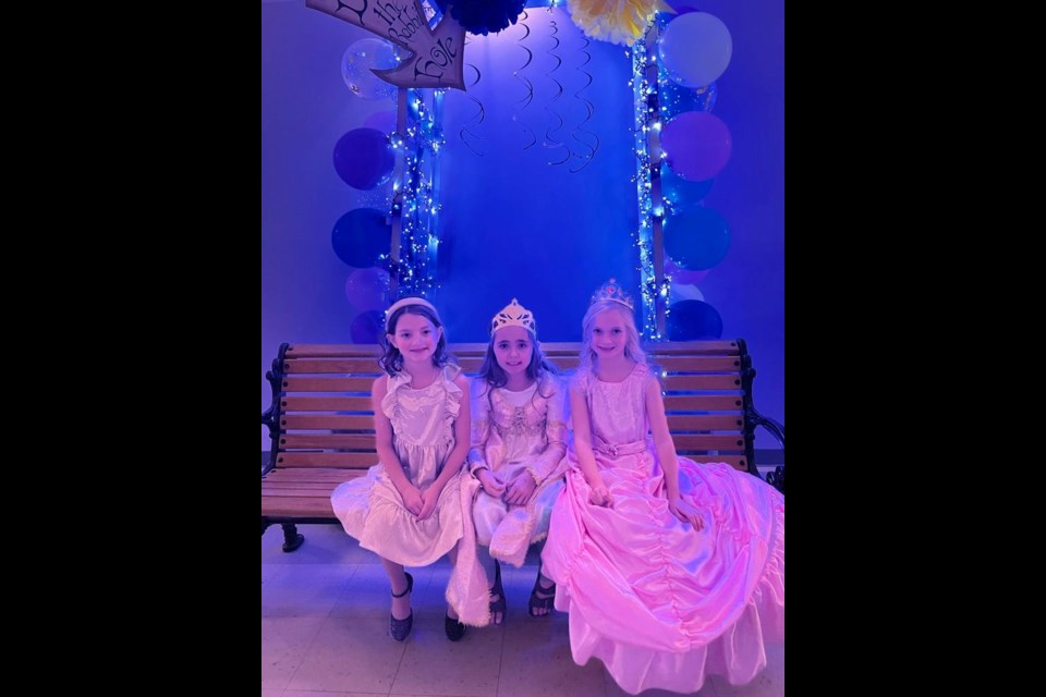 Attendees at the inaugural princess tea party held in Assiniboia, hosted by Giselle's ShowTyme Dance Studio.
