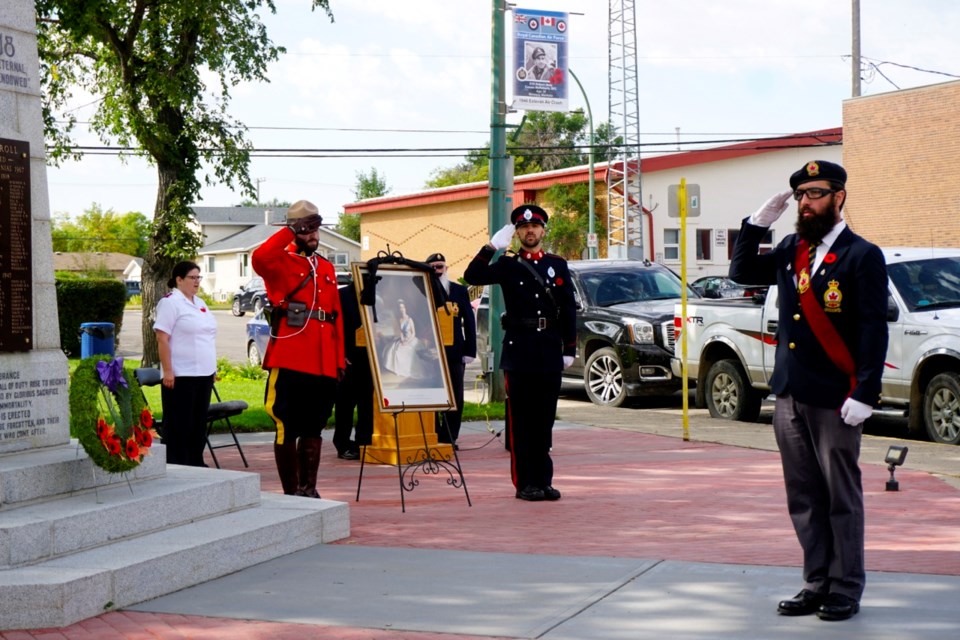 The Royal Canadian Legion's Estevan branch held a special ceremony in memory of The Queen on Sept. 19.                             