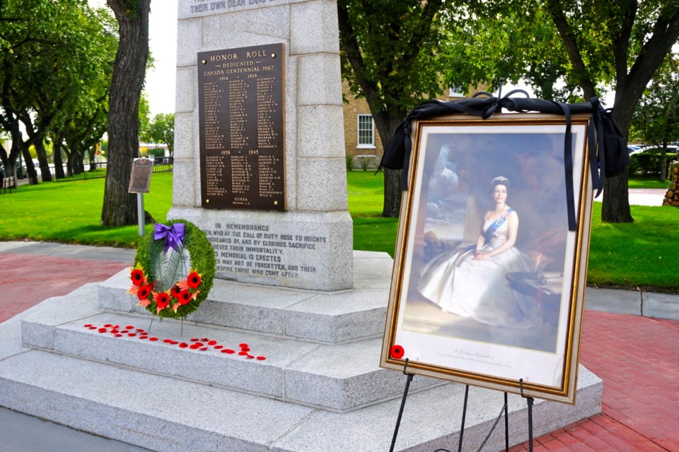 The Royal Canadian Legion's Estevan branch held a special ceremony in memory of The Queen on Sept. 19.                             