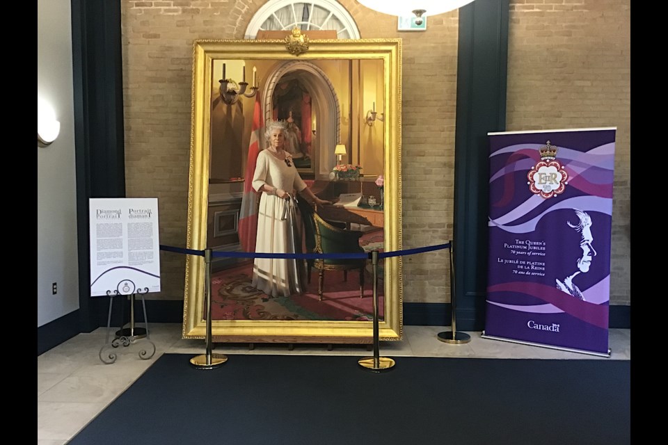 The Queen’s Diamond Jubilee Portrait, now on display at Government House in Regina.