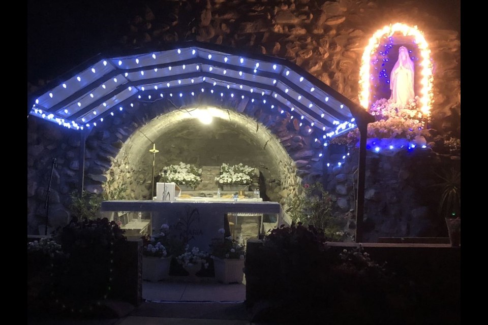 The Our Lady of Lourdes Shrine was lit up to welcome pilgrims for the two-day celebration on Aug. 14-15.
