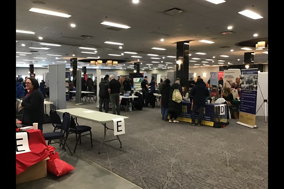 It was a busy day for the jobseekers at the jobs fair put on by the government of Saskatchewan.