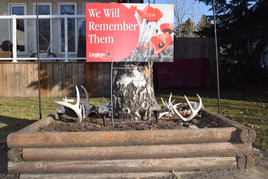 This Remembrance Day message on the yard of Ian and Charlene Thomas along Main Street in Canora reminded passersby of the sacrifices of those who gave so much for our freedom.  
