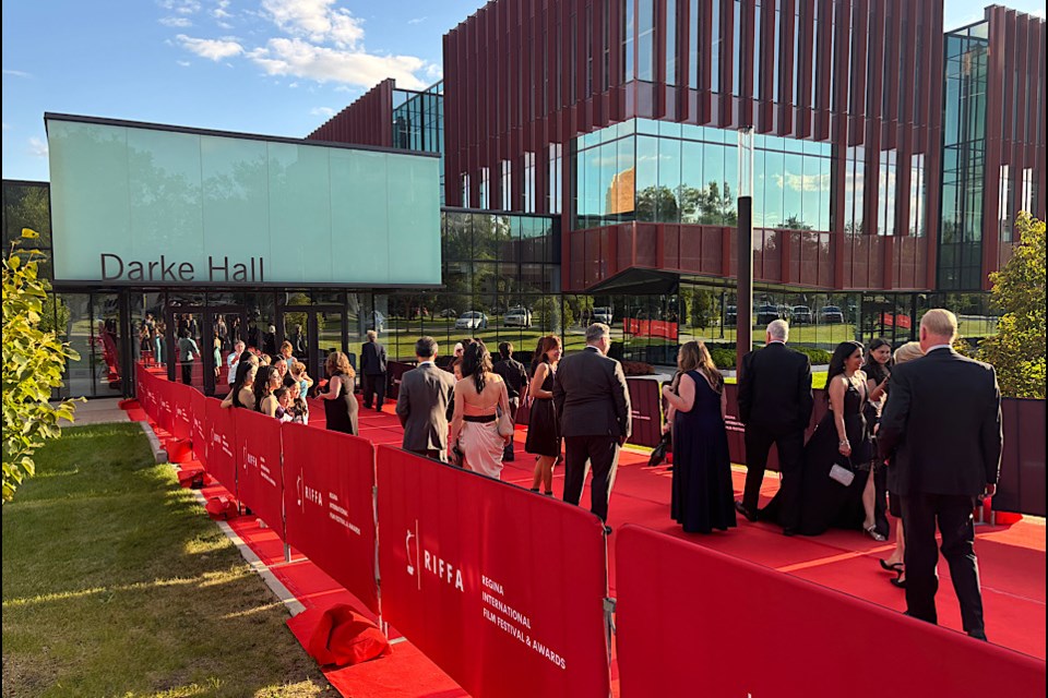 A look at the red carpet outside Darke Hall at RIFFA awards night.