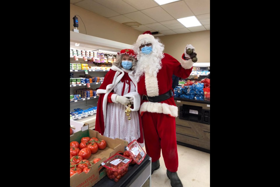 Santa and Mrs. Claus made stops at all locations that were part of Luseland's Santa Day festivities Dec. 11.