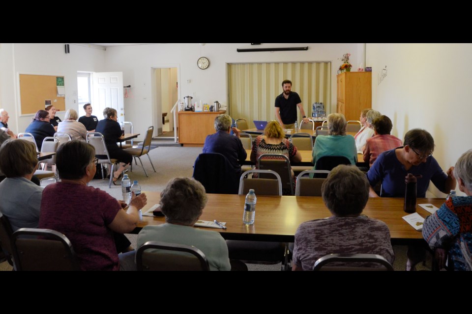 It was a full house at the Wilkie New Horizon Hall for a presentation on fraud and scam awareness, presented by the RCMP and Citizens on Patrol, held May 4.