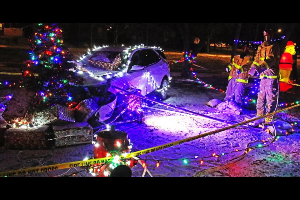 This is the display from the Weyburn Fire Department at the Sparkle Tour.