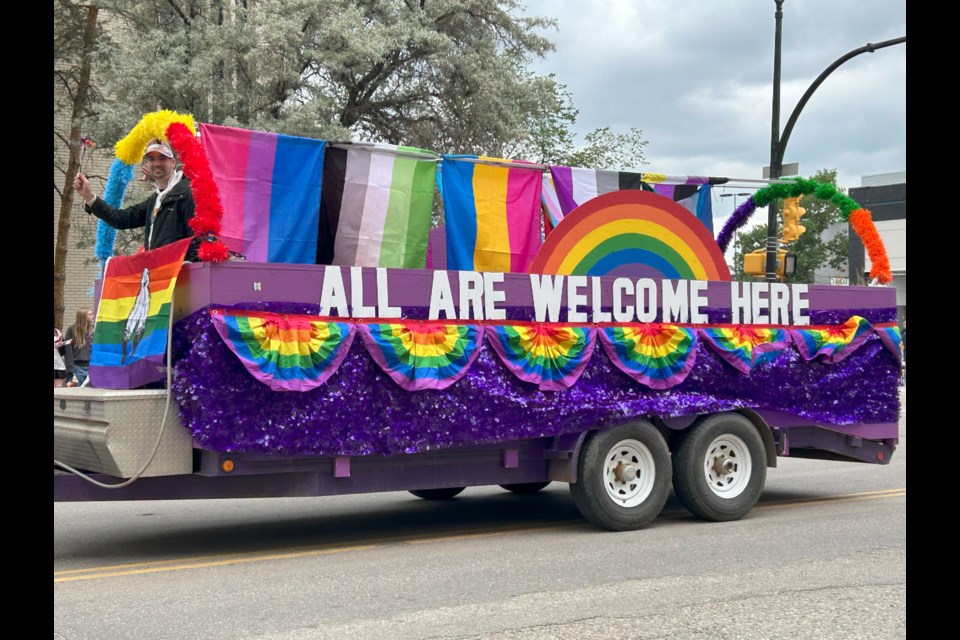 Colorful floats with simple yet powerful messages were part of the 2025 Saskatoon Pride Parade held June 22.