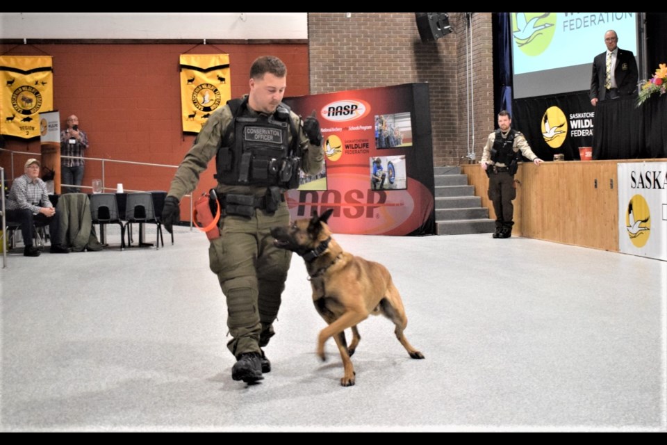 A conservation officer K-9 unit demonstration was among the highlights. 